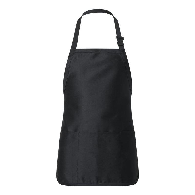 Q-Tees Full-Length Apron with Pouch Pocket