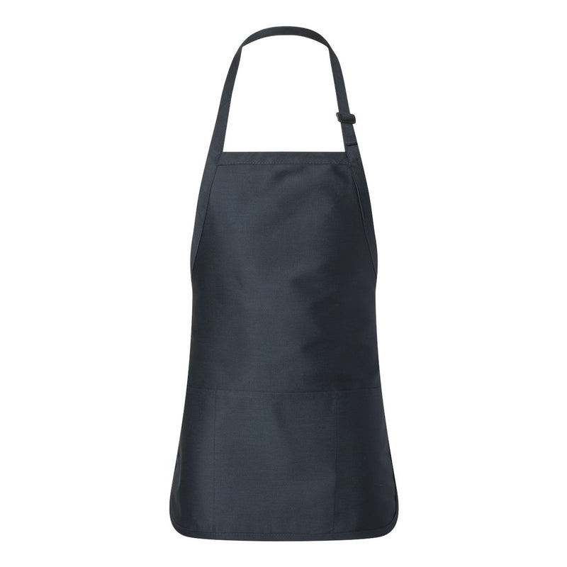 Q-Tees Full-Length Apron with Pouch Pocket