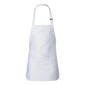 Q-Tees Full-Length Apron with Pouch Pocket