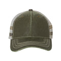 Outdoor Cap Frayed Camo Stripes Mesh-Back Cap