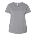 LAT Curvy Collection Women's Scoop Neck Premium Jersey Tee