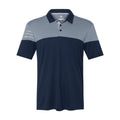 Adidas Heathered 3-Stripes Block Sport Shirt