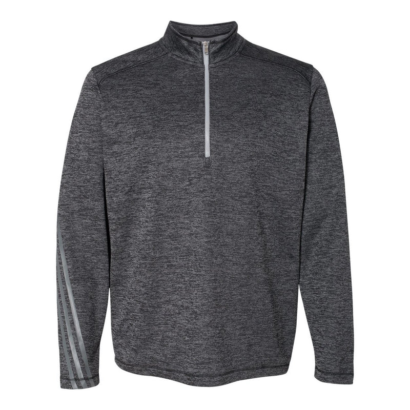 Adidas Brushed Terry Heathered Quarter-Zip Pullover