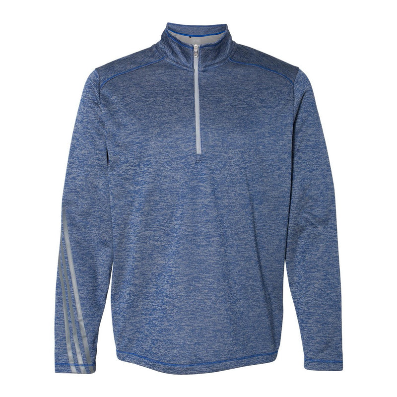 Adidas Brushed Terry Heathered Quarter-Zip Pullover