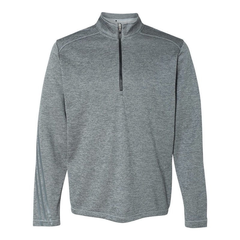 Adidas Brushed Terry Heathered Quarter-Zip Pullover