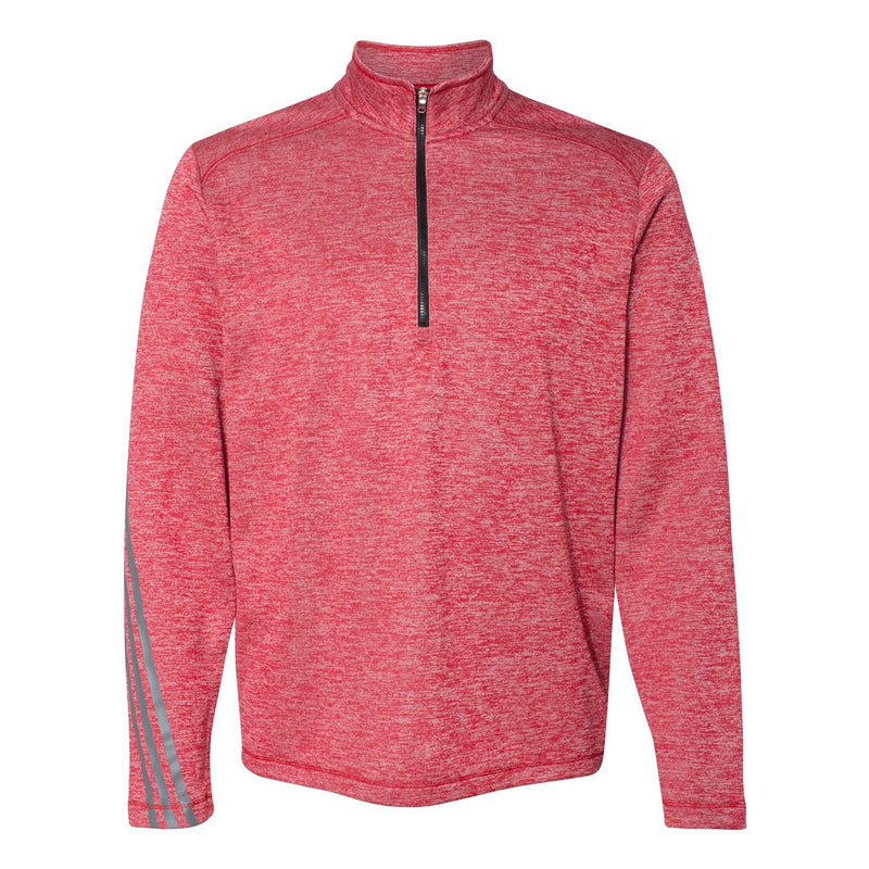 Adidas Brushed Terry Heathered Quarter-Zip Pullover