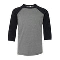 BELLA + CANVAS Youth Three-Quarter Sleeve Baseball Tee