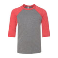 BELLA + CANVAS Youth Three-Quarter Sleeve Baseball Tee