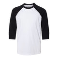 BELLA + CANVAS Youth Three-Quarter Sleeve Baseball Tee