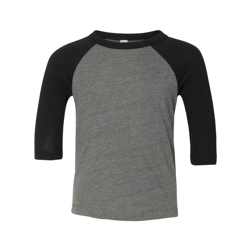 BELLA + CANVAS Toddler Three-Quarter Sleeve Baseball Tee