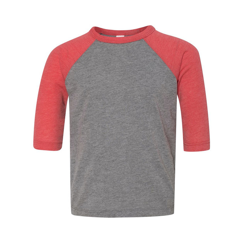 BELLA + CANVAS Toddler Three-Quarter Sleeve Baseball Tee