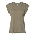 BELLA + CANVAS Women’s Flowy Rolled Cuffs Muscle Tee