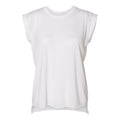 BELLA + CANVAS Women’s Flowy Rolled Cuffs Muscle Tee