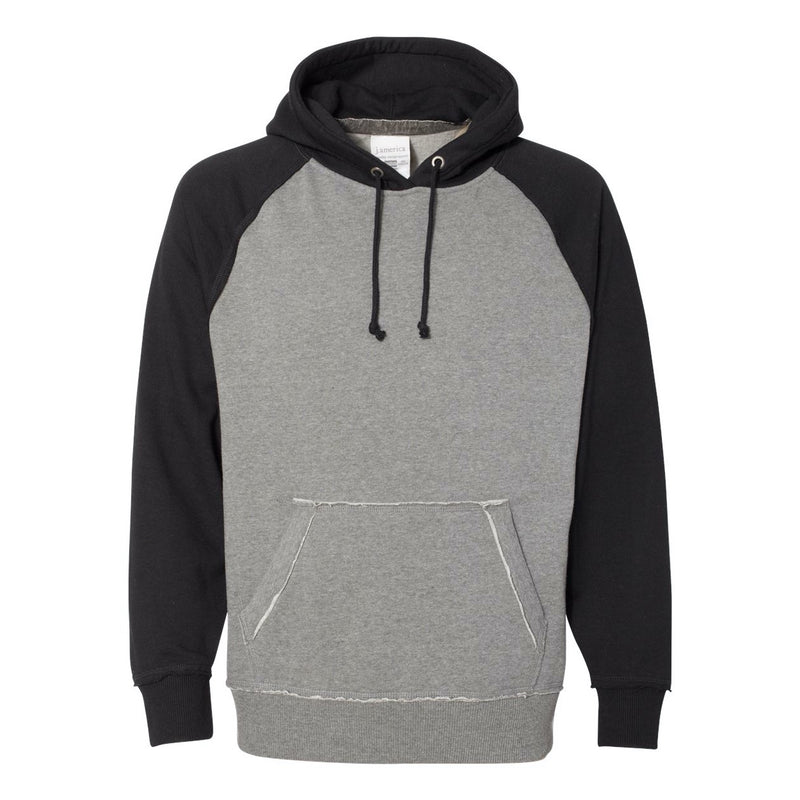 J. America Vintage Heather Hooded Sweatshirt