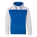 J. America Mélange Fleece Colorblocked Hooded Sweatshirt