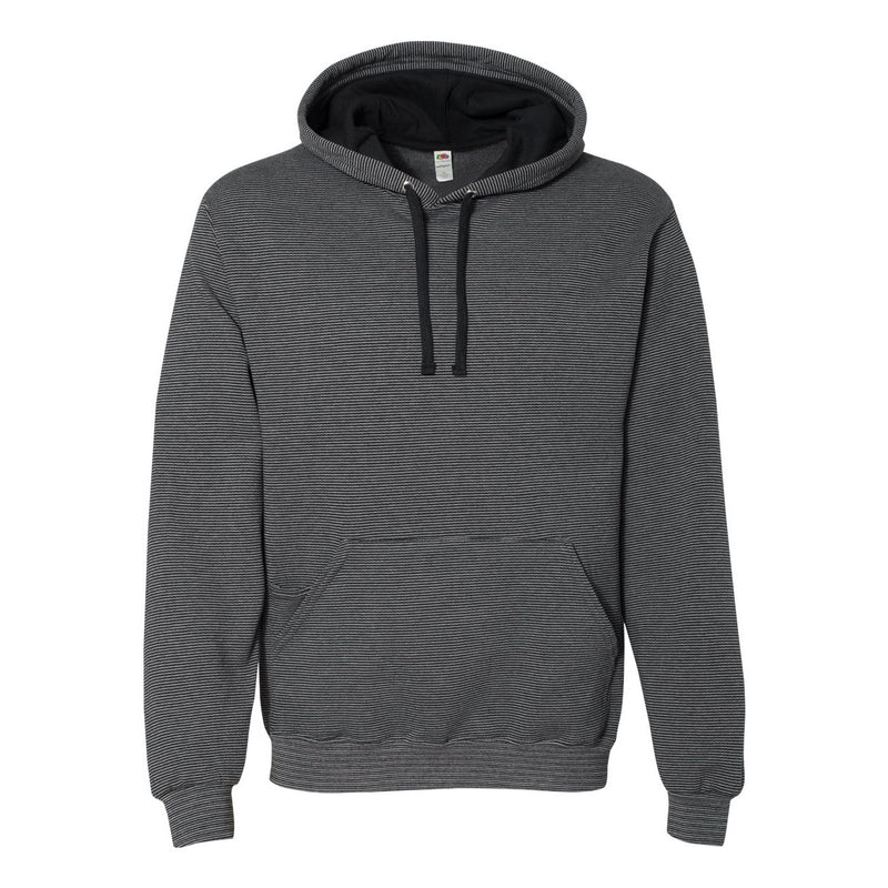 Fruit of the Loom Sofspun Microstripe Hooded Pullover Sweatshirt