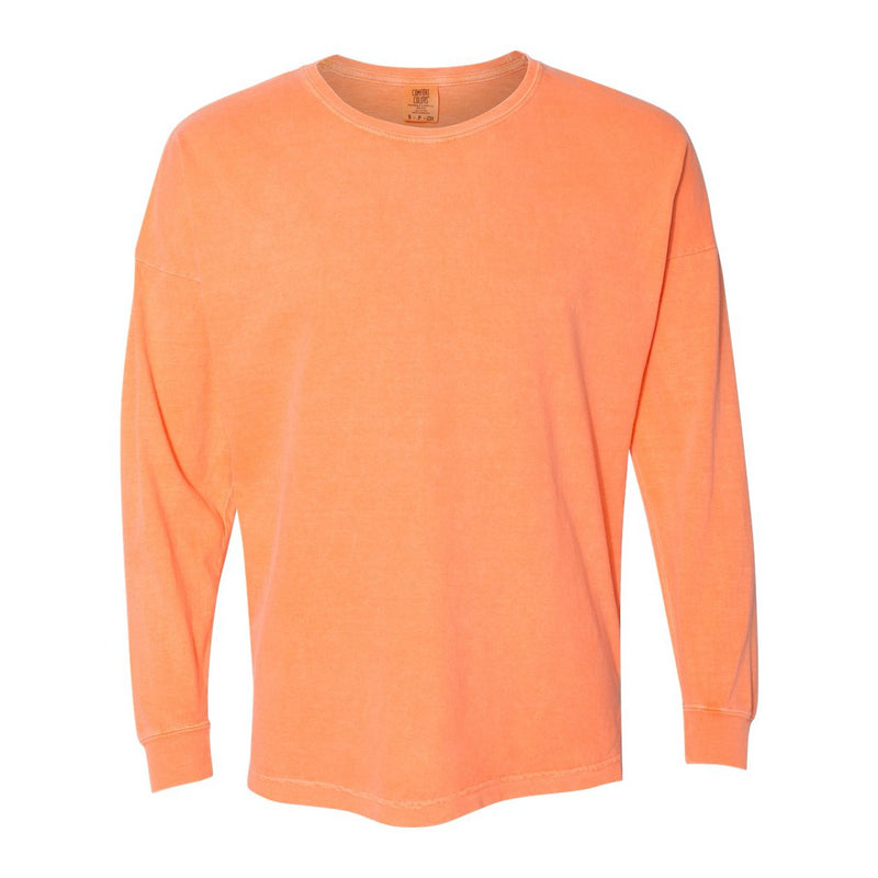 Comfort Colors Garment-Dyed Drop-Shoulder Long Sleeve T-Shirt