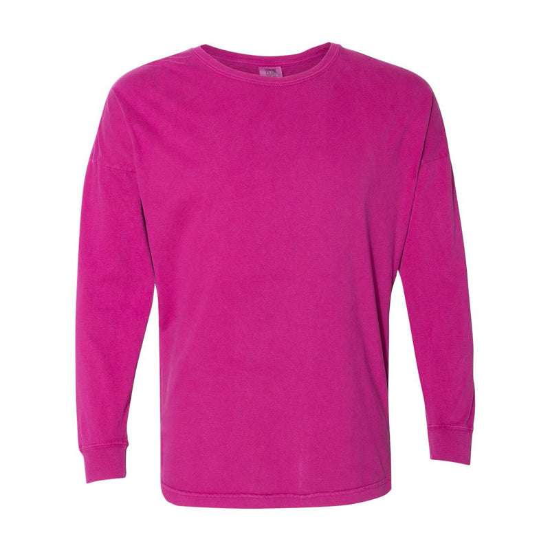 Comfort Colors Garment-Dyed Drop-Shoulder Long Sleeve T-Shirt