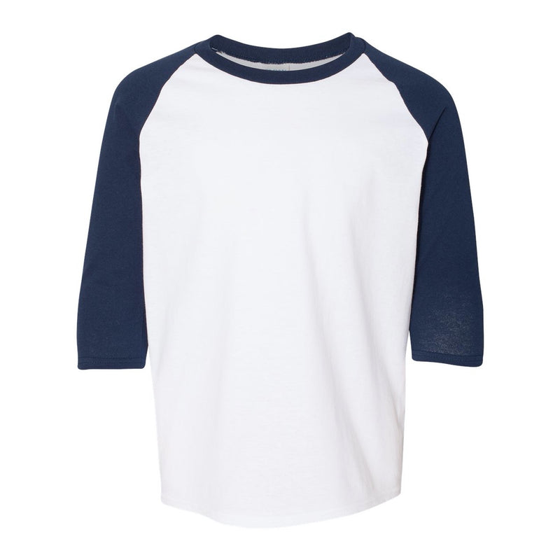 Gildan Heavy Cotton Youth Raglan Three-Quarter Sleeve T-Shirt