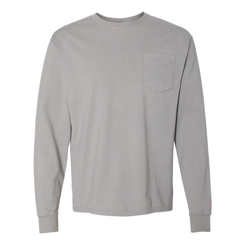 ComfortWash by Hanes Garment Dyed Long Sleeve T-Shirt With a Pocket