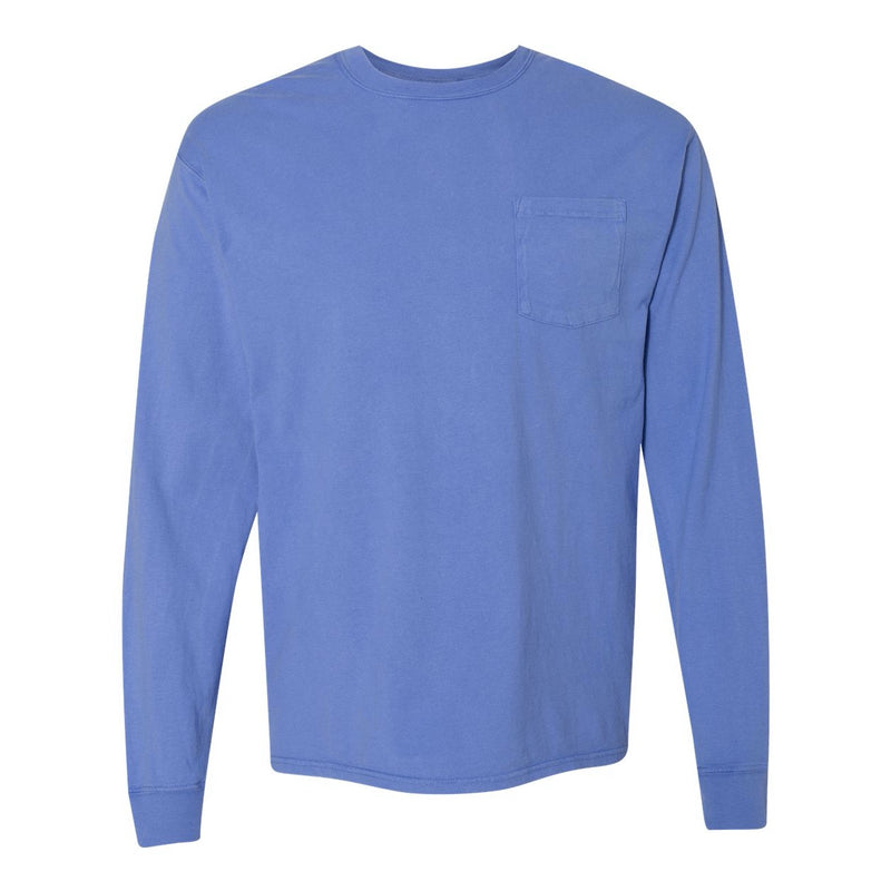 ComfortWash by Hanes Garment Dyed Long Sleeve T-Shirt With a Pocket