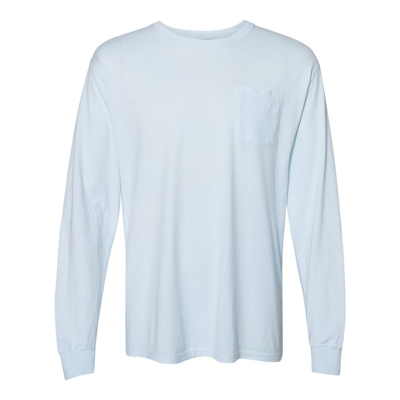 ComfortWash by Hanes Garment Dyed Long Sleeve T-Shirt With a Pocket