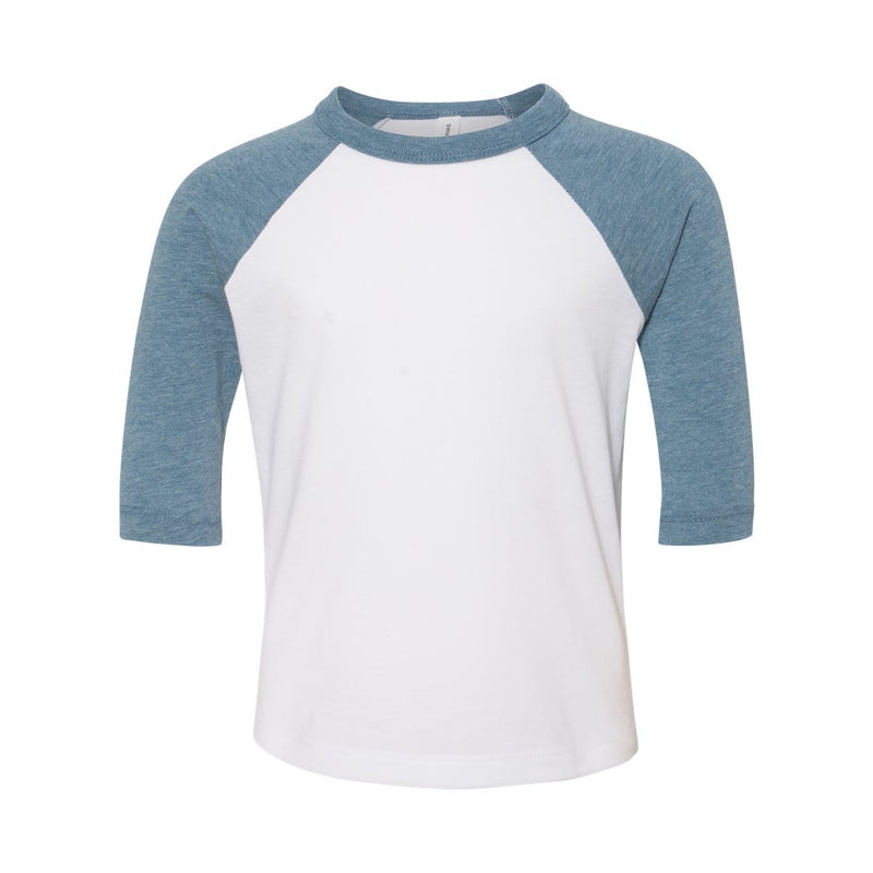 BELLA + CANVAS Toddler Three-Quarter Sleeve Baseball Tee