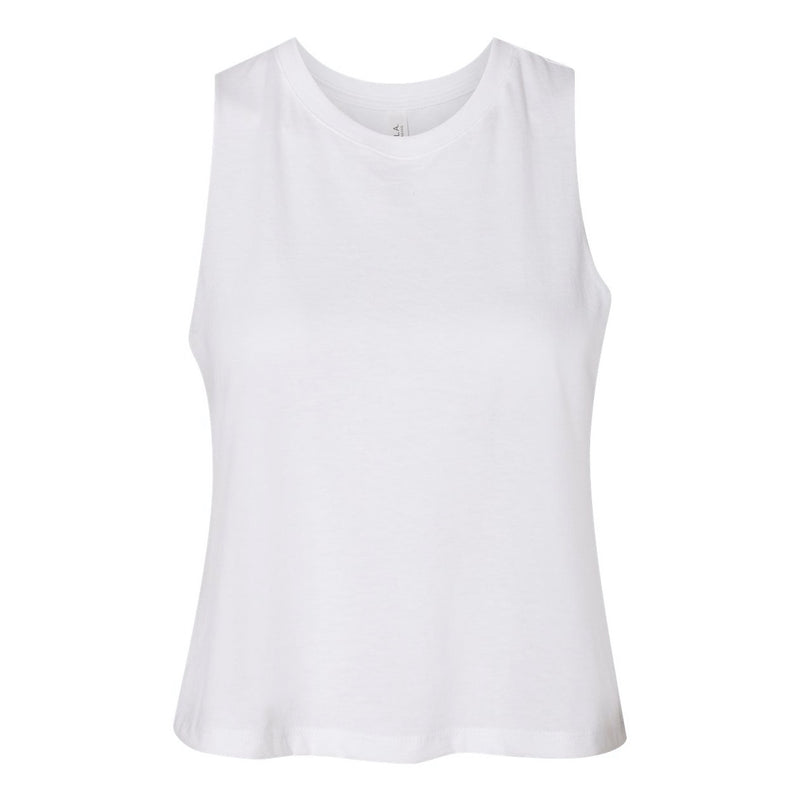 BELLA + CANVAS Women's Racerback Cropped Tank