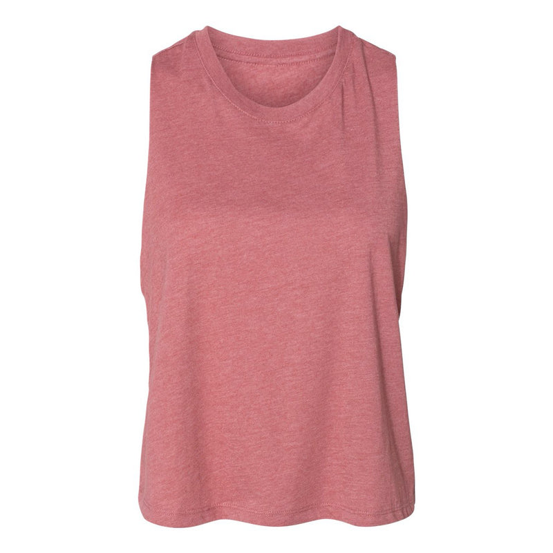 BELLA + CANVAS Women's Racerback Cropped Tank