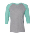 JERZEES Triblend Three-Quarter Raglan Baseball T-Shirt