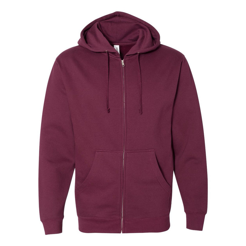 Independent Trading Co. Midweight Full-Zip Hooded Sweatshirt