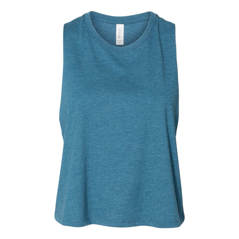 BELLA + CANVAS Women's Racerback Cropped Tank