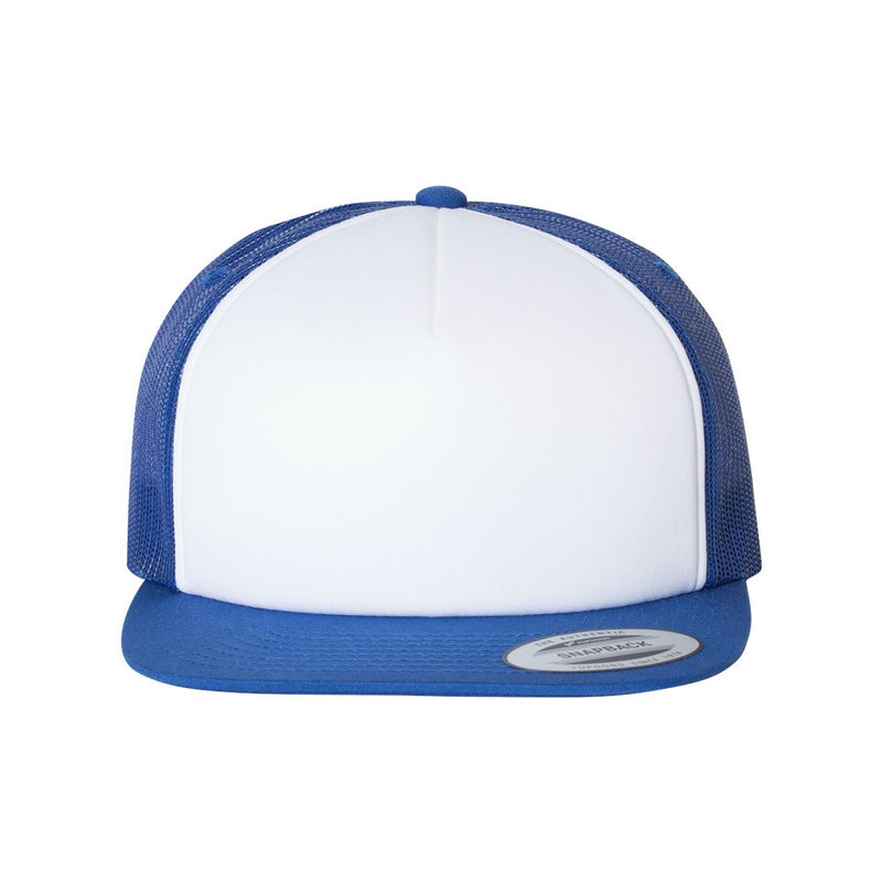 Yupoong Classics Flat Bill Foam Trucker Cap