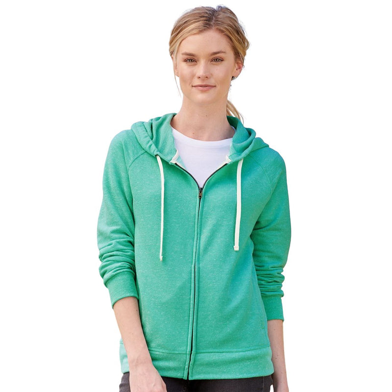 JERZEES Women's Snow Heather French Terry Full-Zip Hooded Sweatshirt