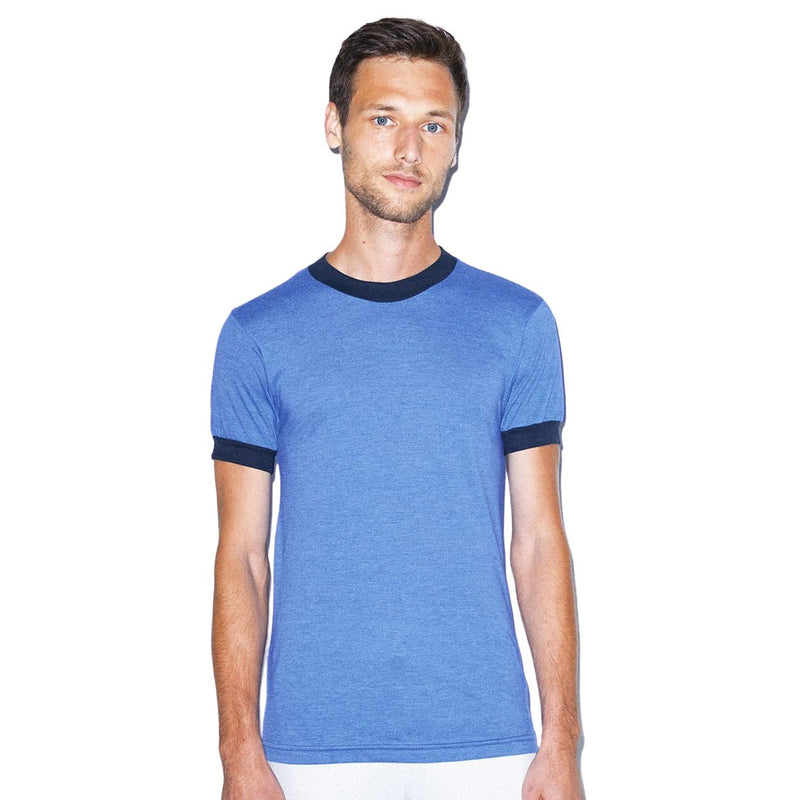 American Apparel Unisex 50/50 Ringer Tee