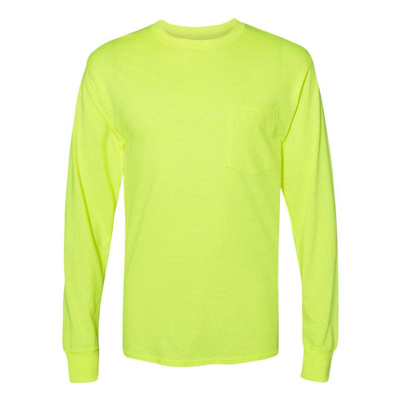 Hanes Workwear Long Sleeve Pocket T-Shirt