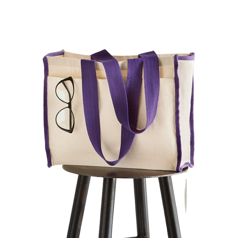 Q-Tees 14L Tote with Contrast-Color Handles