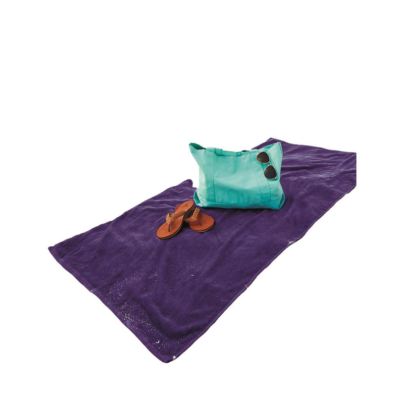 Q-Tees Velour Beach Towel