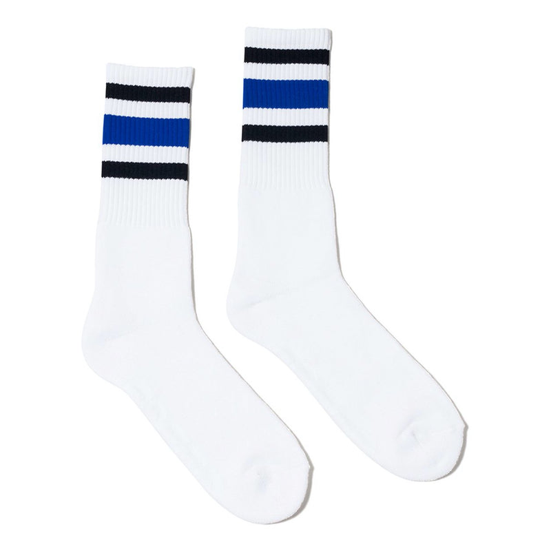 SOCCO USA-Made Striped Crew Socks