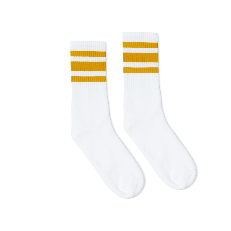 SOCCO USA-Made Striped Crew Socks