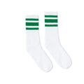 SOCCO USA-Made Striped Crew Socks