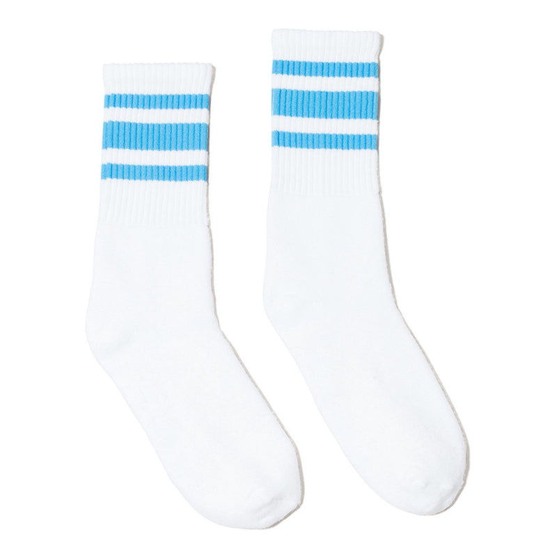 SOCCO USA-Made Striped Crew Socks