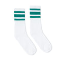 SOCCO USA-Made Striped Crew Socks