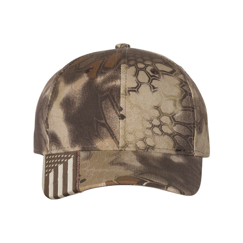 Outdoor Cap Camo Cap with Flag Visor