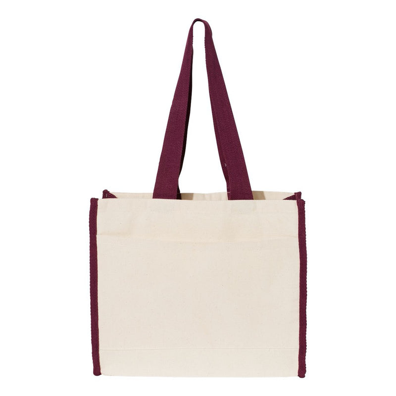 Q-Tees 14L Tote with Contrast-Color Handles