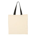 Q-Tees Economical Tote with Contrast-Color Handles