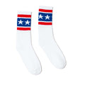 SOCCO USA-Made Striped Crew Socks