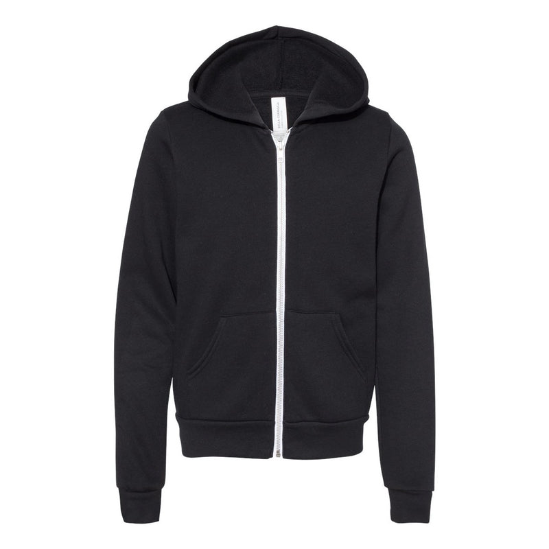 BELLA + CANVAS Youth Sponge Fleece Full-Zip Hoodie