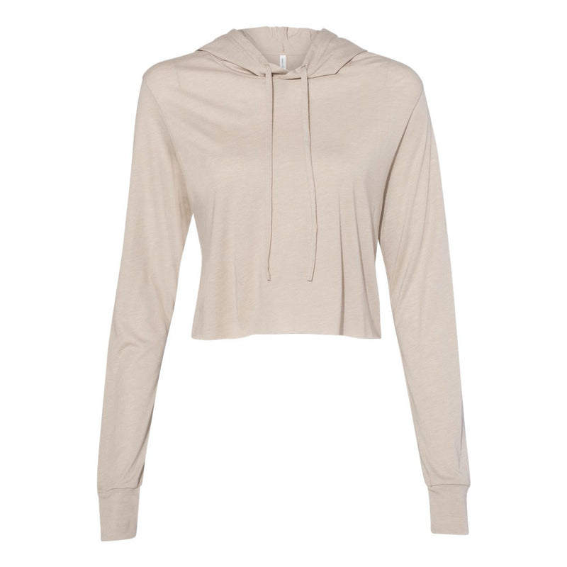 BELLA + CANVAS Fast Fashion Women’s Triblend Cropped Long Sleeve Hoodie