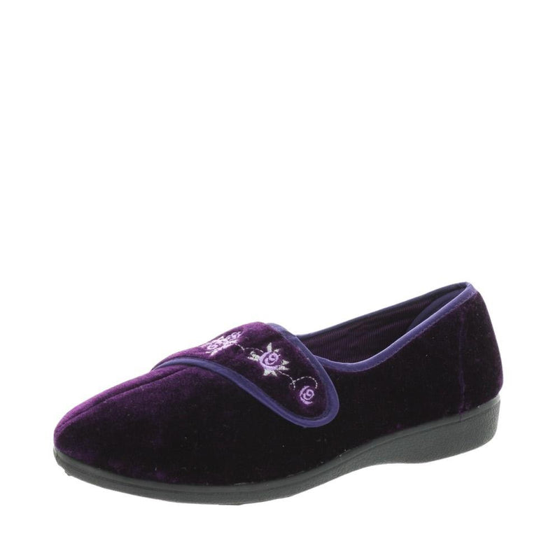 Panda Brand Purple Elsabeth III Slip-On Slippers